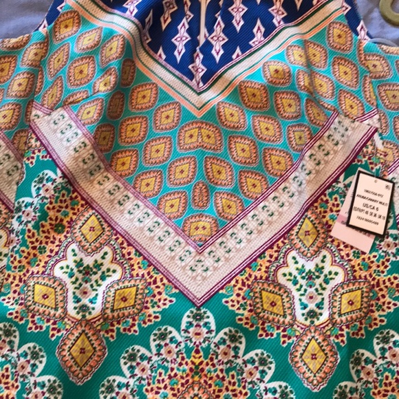 NWT Nine West Aruba/Canary Multi Dress - Picture 5 of 8